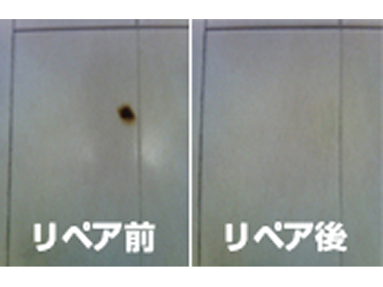 フローリングのタバコの焦げ跡を丁寧に修繕し、傷が目立たなくなった東京都江東区T様邸の施工事例。